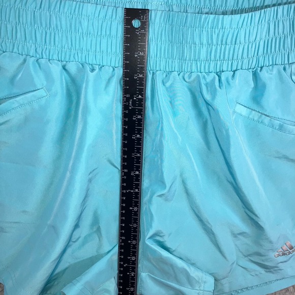 Adidas Shorts Women Large High Rise Elastic Waist‎ Running Golf Tennis Athletic - Picture 5 of 8